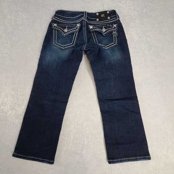 Miss Me signature cuffed capri women's jeans Size 27 Rodeo Bling Y2K Cowgirl - Picture 3 of 8